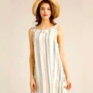 NWT For Cynthia Striped Shift Dress